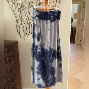 Splendid tie dye maxi skirt
